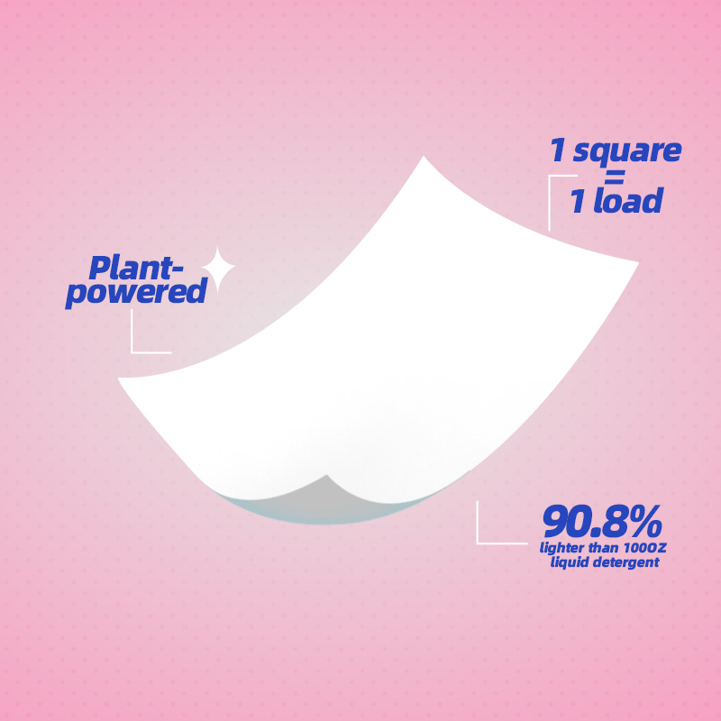 OEM Eco Friendly Soap Washing Fragrance Laundry Detergent Sheets Biodegradable