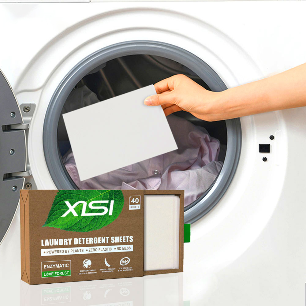 Laundry Sheets Eco Friendly Biodegradable Laundry Detergent Strips Clean Concentrated Laundry Sheets