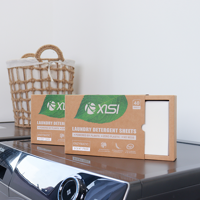 XISI Eco-friendly Biodegradable Easy Carry Laundry Detergent Sheet Laundry Strips