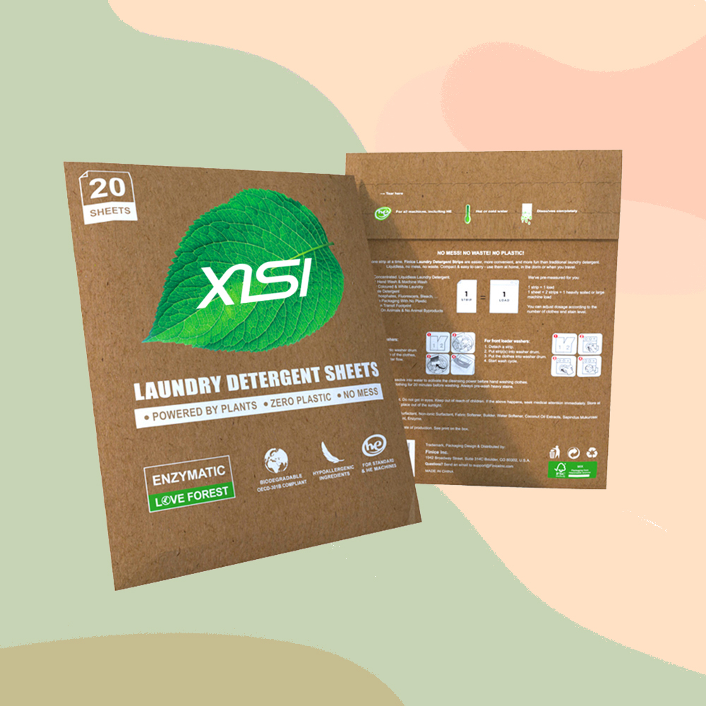 Eco Friendly No Mess Zero Waste Laundry Strips Detergent Sheets