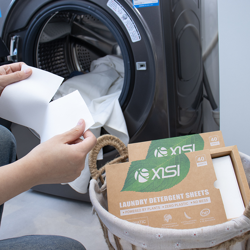 XISI Eco-friendly Biodegradable Easy Carry Laundry Detergent Sheet Laundry Strips