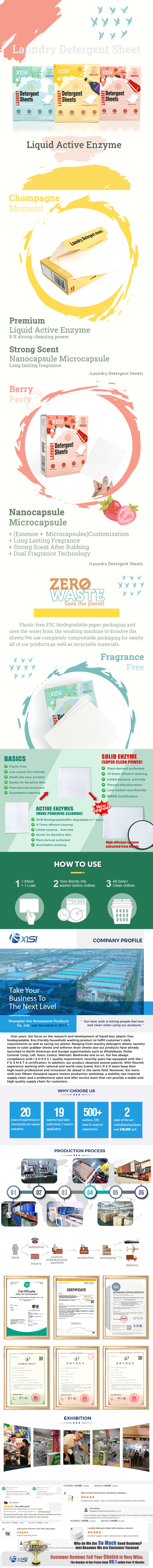 XISI Laundry Detergent Sheets