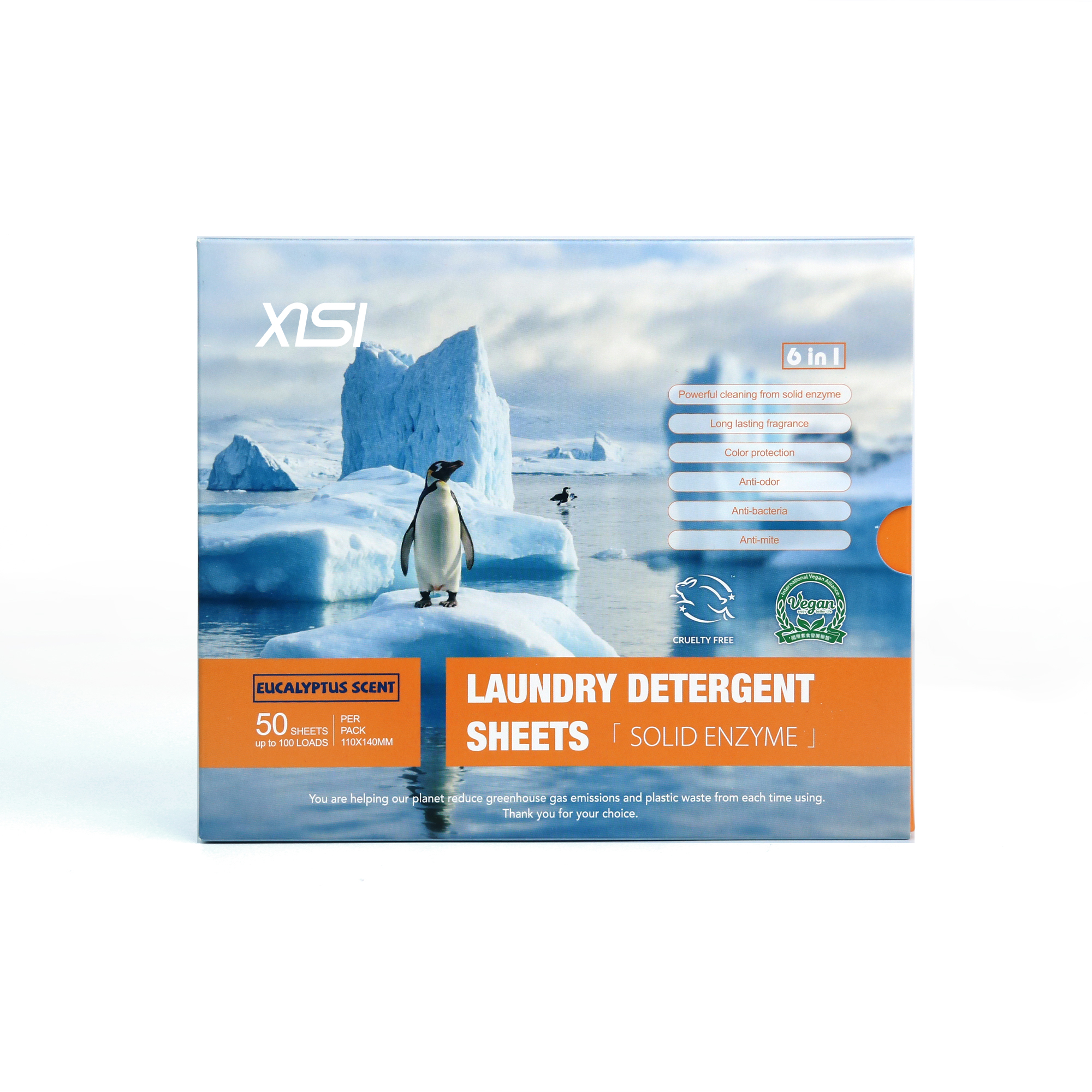 FINICE Custom Logo Super Concentrated Laundry Detergent Sheets Strong Stain Eco Friendly Laundry Strips Tablet