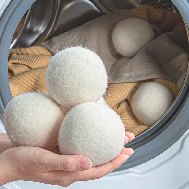Newzeland Laundry Dryer Balls Wool Dryer Balls Hair Removal Laundry Ball