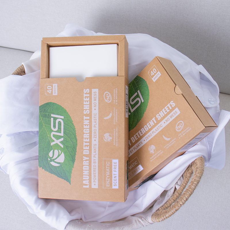XISI Eco-friendly Biodegradable Easy Carry Laundry Detergent Sheet Laundry Strips
