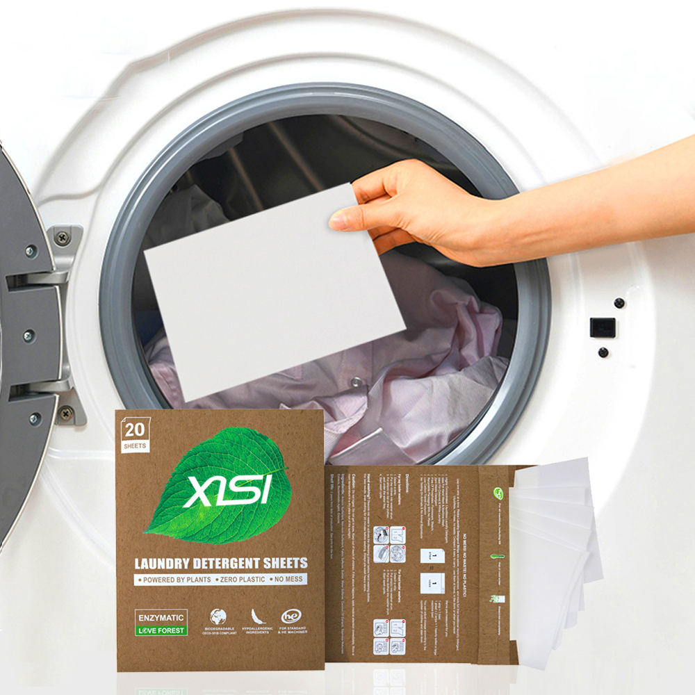 Eco Friendly No Mess Zero Waste Laundry Strips Detergent Sheets