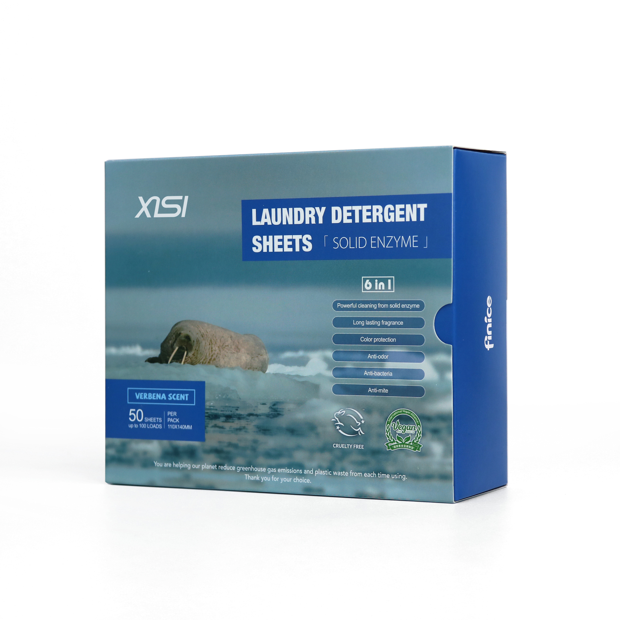 Customizable Eco-Friendly Laundry Detergent Sheet Popular Sale Product for Deep Cleaning Power Strips with Fragrance