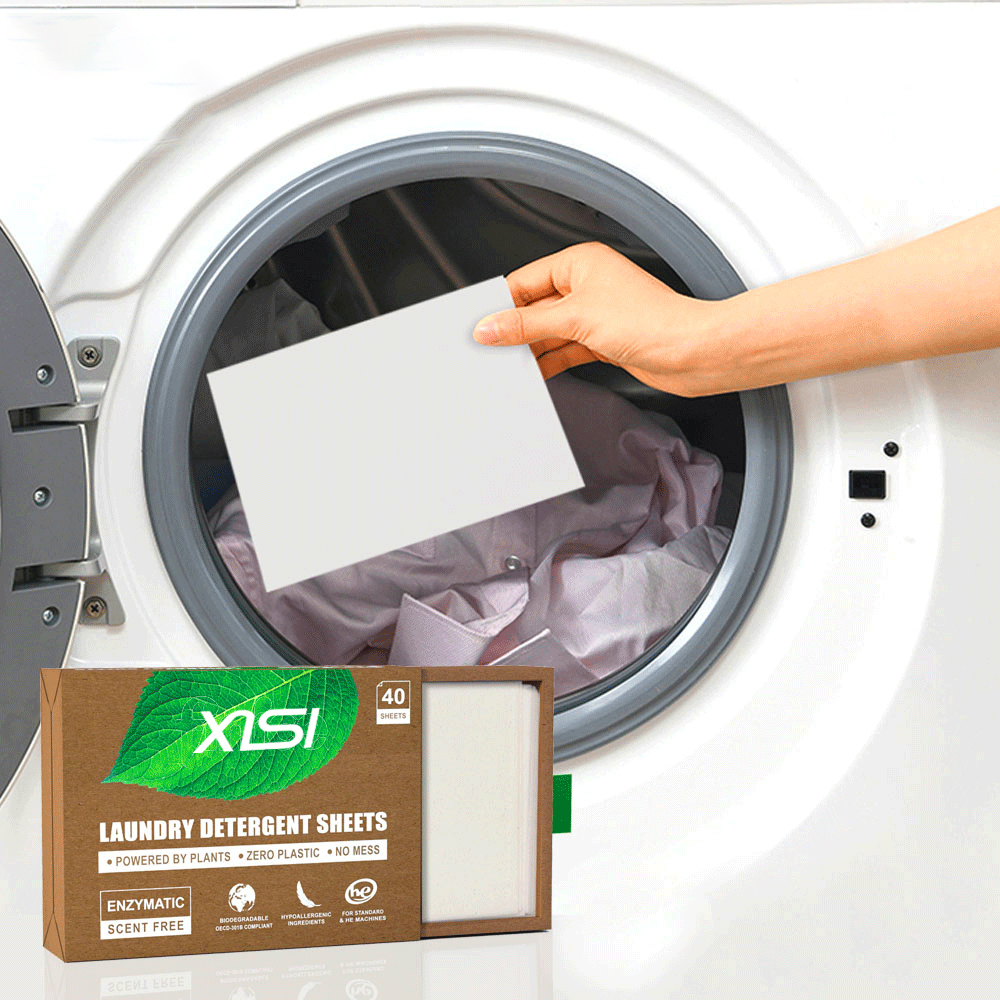 XISI Eco-friendly Biodegradable Easy Carry Laundry Detergent Sheet Laundry Strips