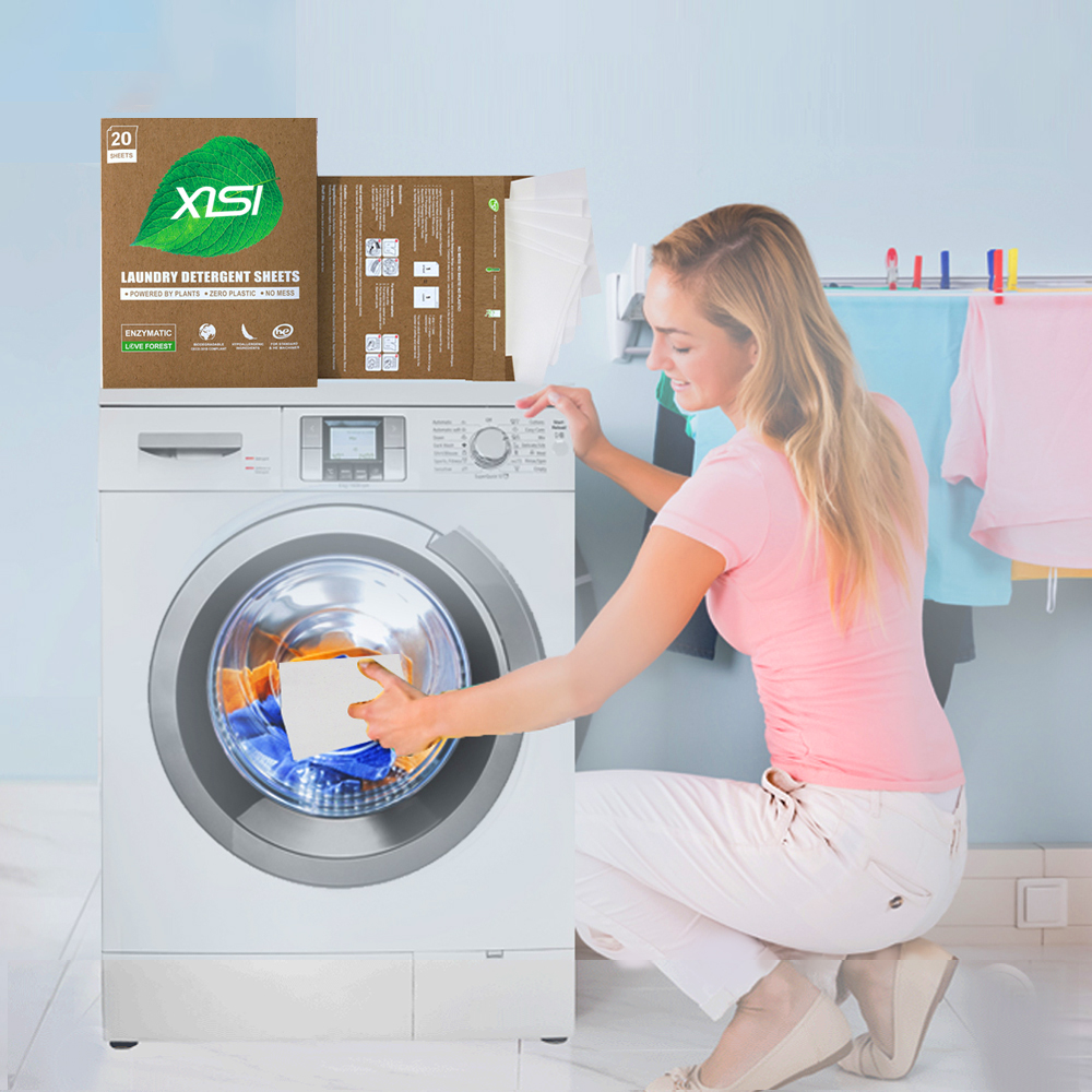Eco Friendly No Mess Zero Waste Laundry Strips Detergent Sheets