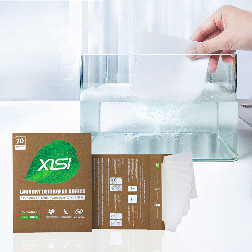 Eco Friendly No Mess Zero Waste Laundry Strips Detergent Sheets